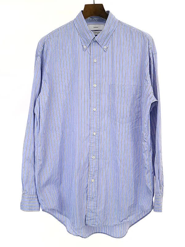 Graphpaper グラフペーパー 18AW THOMAS MASON L/S B.D BOX SHIRT ストライプシャツ