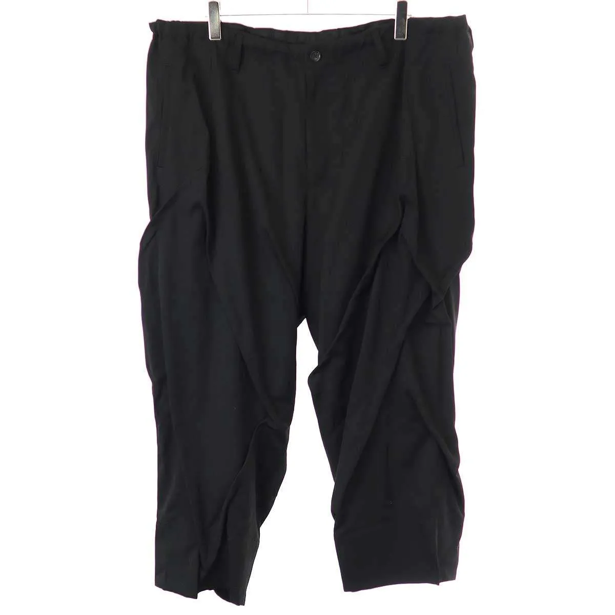 Yohji Yamamoto ヨウジヤマモト プールオム 23SS シワギャバ ランダムタックパンツ HZ-P54-100