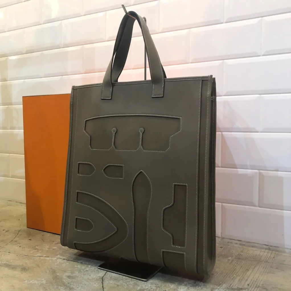 HERMES HERMES petit H レザートートバッグ