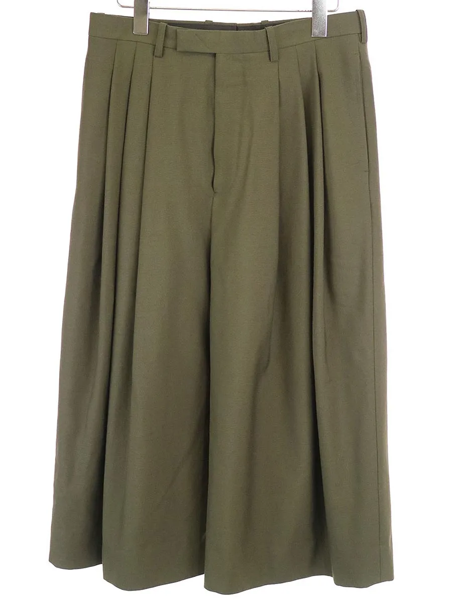 LAD MUSICIAN ラッドミュージシャン 19SS ウールギャバジン3タッククロップドパンツ