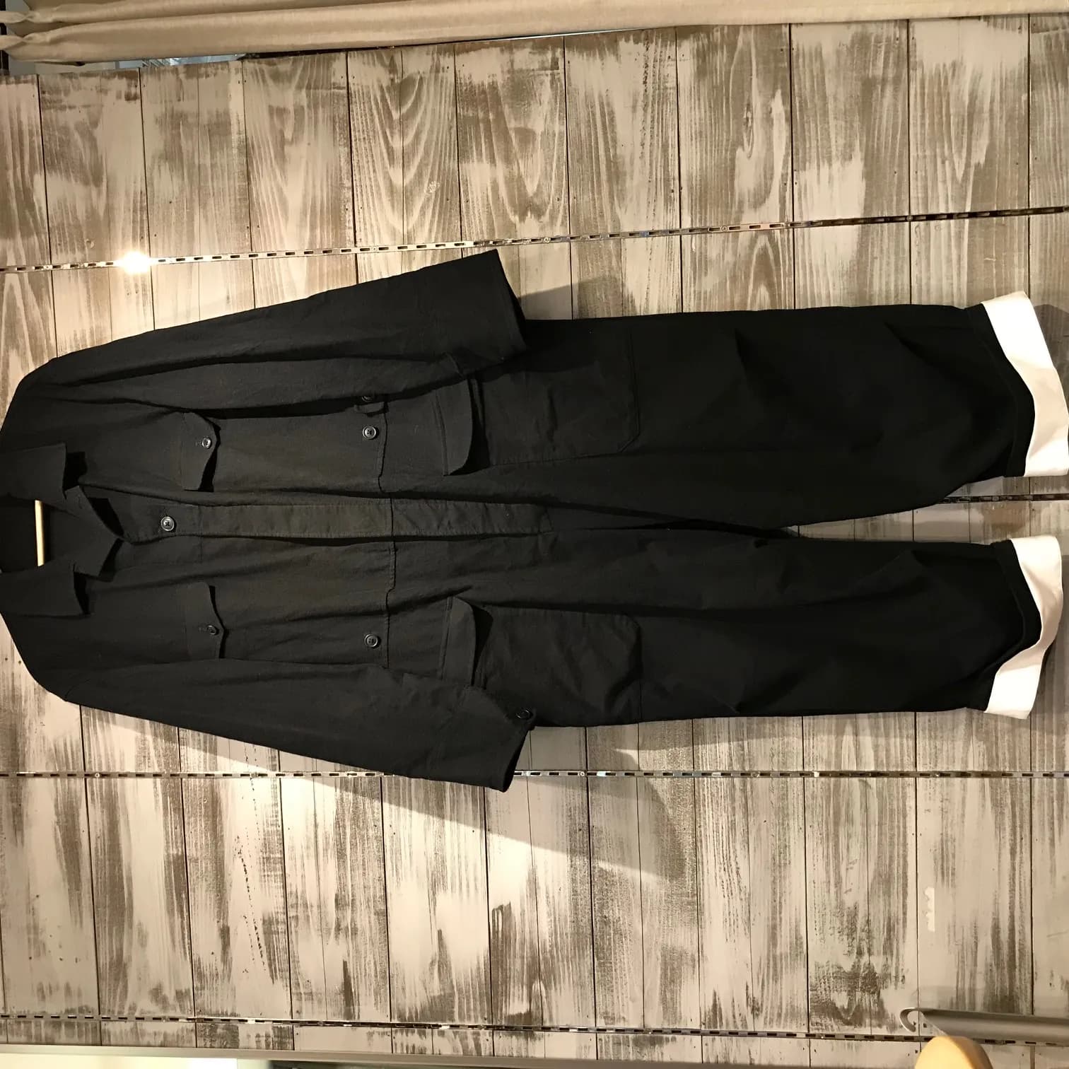 Yohji Yamamoto Yohji Yamamoto POUR HOMME 17AW LOOK25 コットンフランネルジャンプスーツ