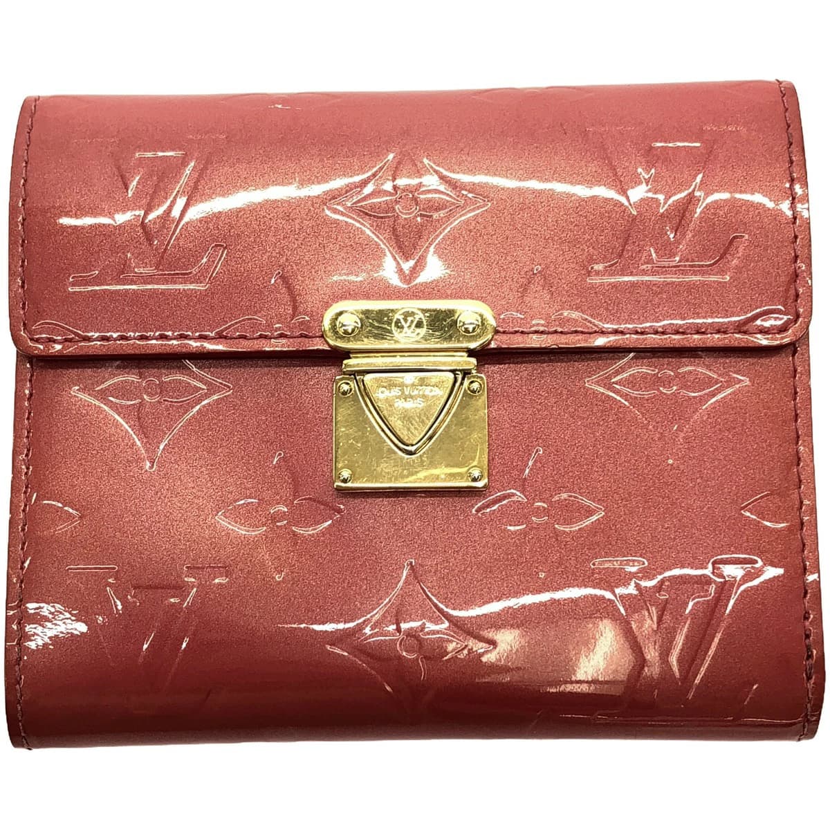 LOUIS VUITTON ルイヴィトン M9142F ヴェルニ ポルトフォイユ コアラ フランボワーズ モノグラム 三つ折りウォレット