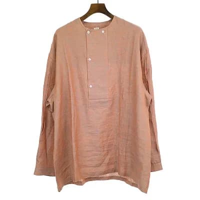 E.Tautz E.Tautz 20SS DB COLLARLESS SHIRT