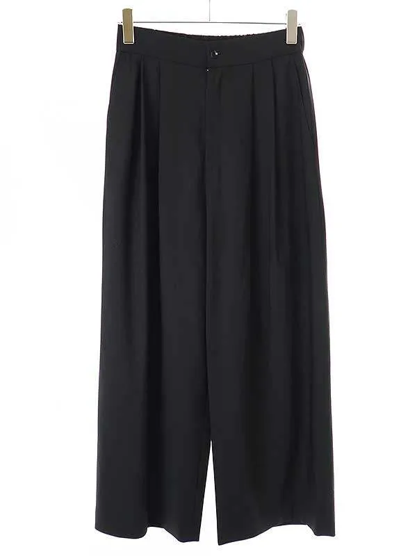 Aton エイトン TECHNO WOOL WIDE EASY PANTS ウールストレッチワイドスラックスパンツ