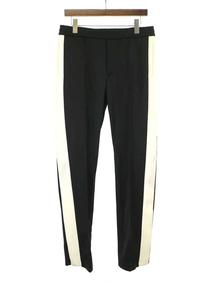 VALENTINO バレンティノ 18SS 裾ジップサイドラインウールイージーパンツ