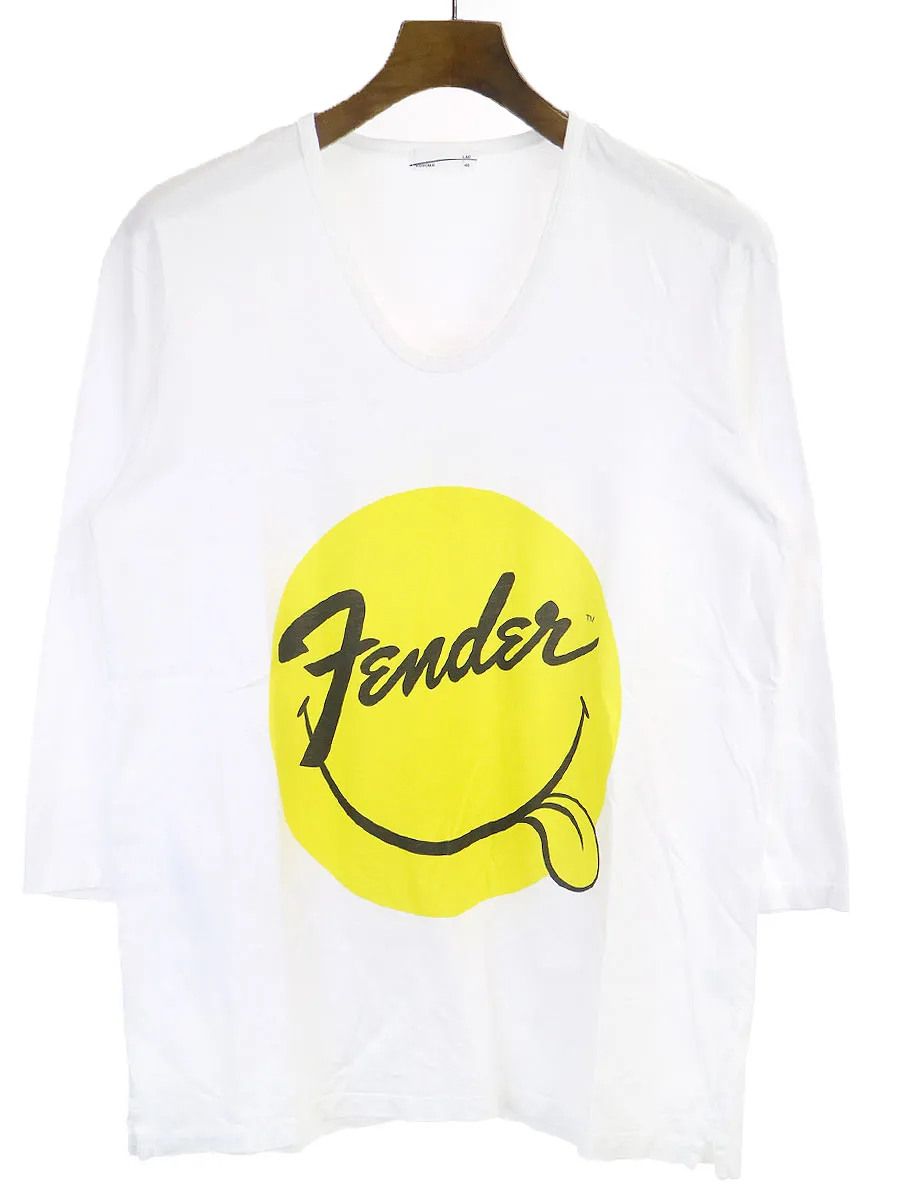 LAD MUSICIAN ラッドミュージシャン 12SS FENDER スマイルプリントカットソー