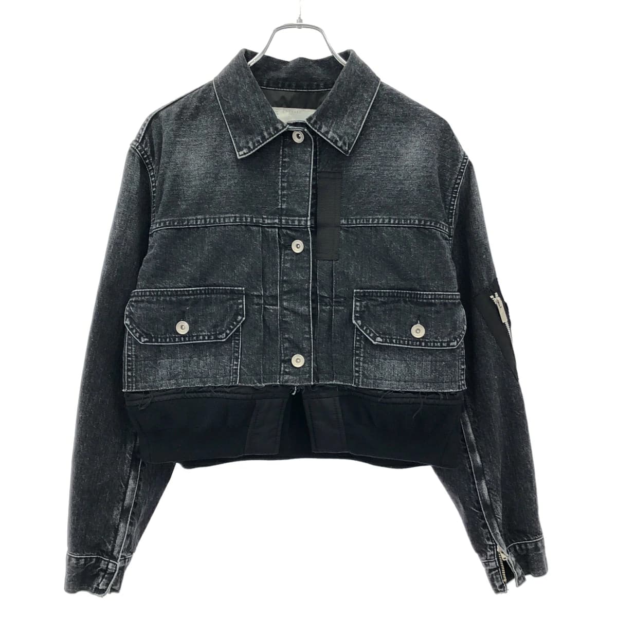 sacai サカイ 23SS クロップドデニムジャケット 23-06482