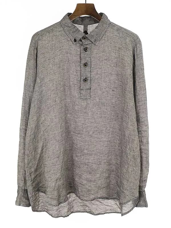 GEOFFREY B.SMALL ジェフリービースモール 20SS RNS04 リネンプルオーバーシャツ