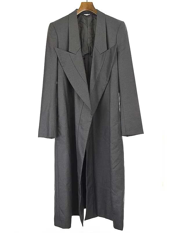 COMME des GARCONS コムデギャルソン オム プリュス 19AW ビッグラペルウールロングガウンジャケット