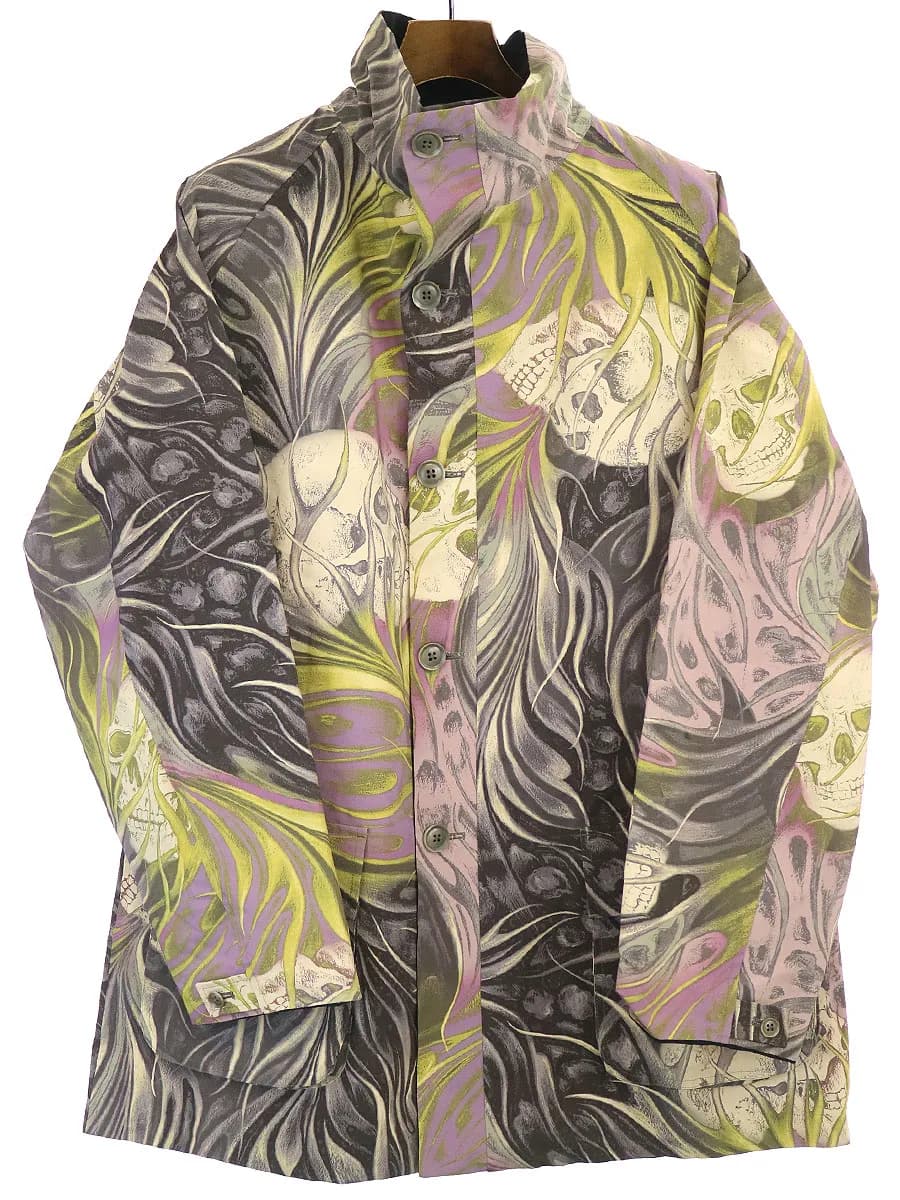 Yohji Yamamoto ヨウジヤマモト プールオム 17AW スカルカモフラリバーシブルジャケット