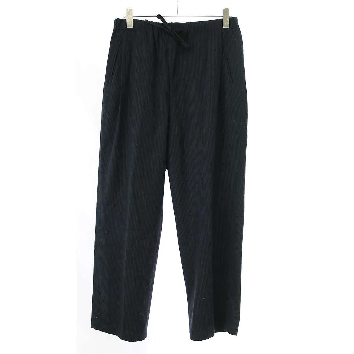 ULTERIOR アルテリア SILK WOOL STRIPED OX DRAWSTRING PANTS ドローストリングパンツ ULP63-KA188-B