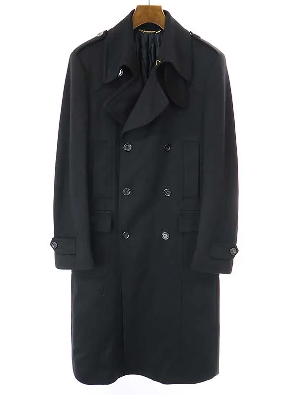 DOLCE&GABBANA ドルチェ&ガッバーナ カシミヤ混 ウールロングコート