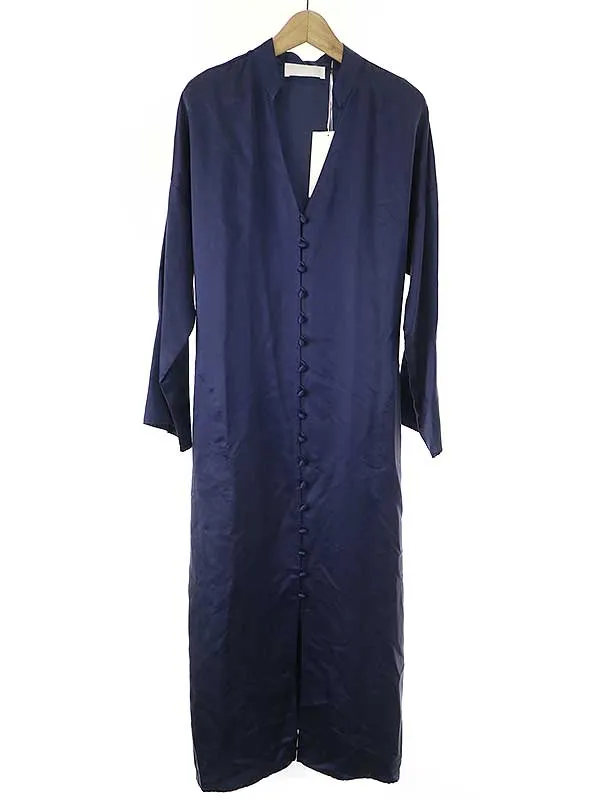 Mame Kurogouchi マメ クロゴウチ 19AW オープンネックシルクドレスワンピース