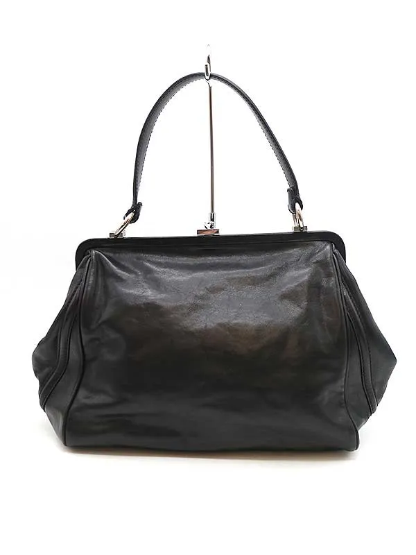 ANN DEMEULEMEESTER アンドゥムルメステール レザーハンドバッグ
