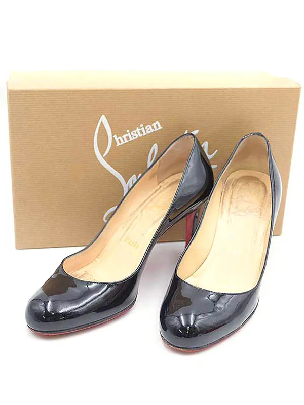 Christian Louboutin クリスチャンルブタン SIMPLE PUMP 70 PATENT CALE パテントパンプス