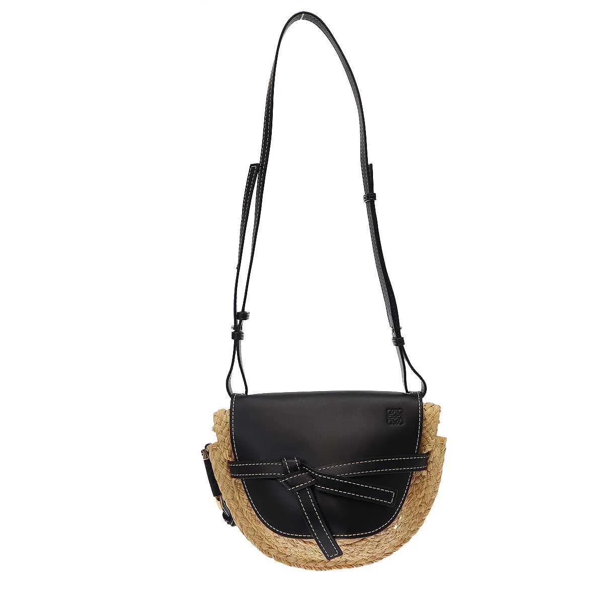 LOEWE ロエベ ゲート ラフィア ショルダーバッグ