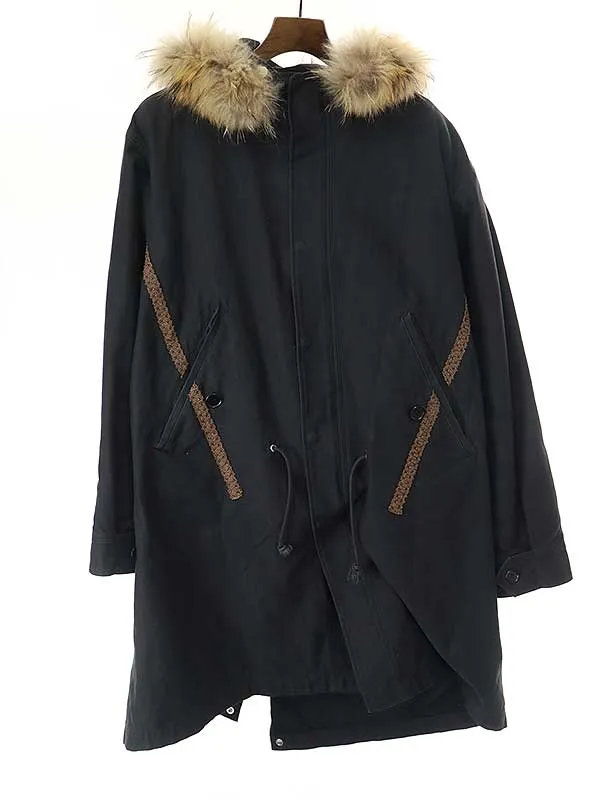 UNDERCOVER ジョンアンダーカバー 17AW ライナー付きリバーシブルファーモッズコート
