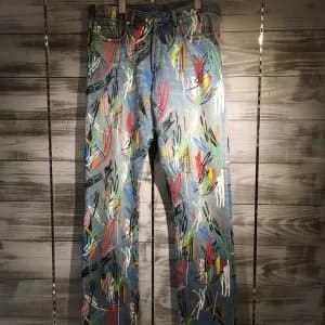 Dior HOMME Dior Homme 15SS マルチペイントデニムパンツ