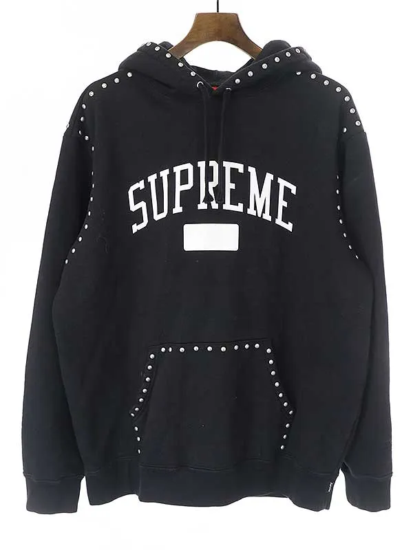 Supreme シュプリーム 18AW STUDDED HOODED SWEATSHIRT スタッズプルオーバーパーカー