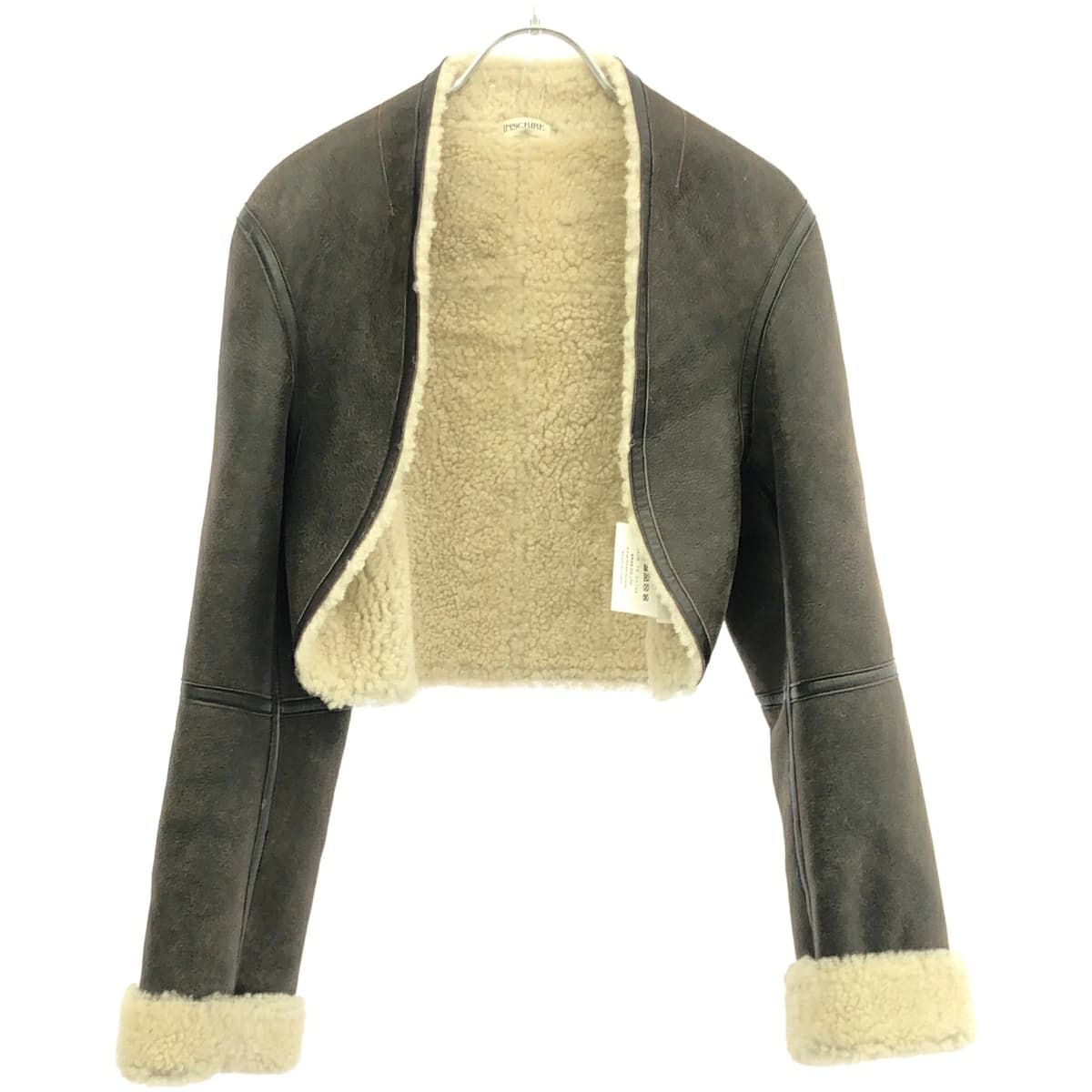 INSCRIRE アンスクリア 23AW Mouton Transform Jacket ムートンショートレザージャケット