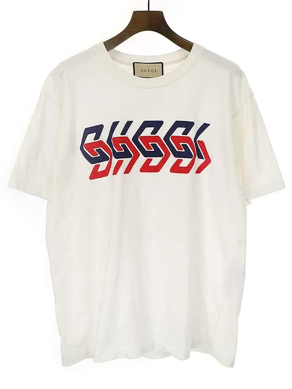 GUCCI グッチ 21AW ミラープリントコットンジャージーTシャツ