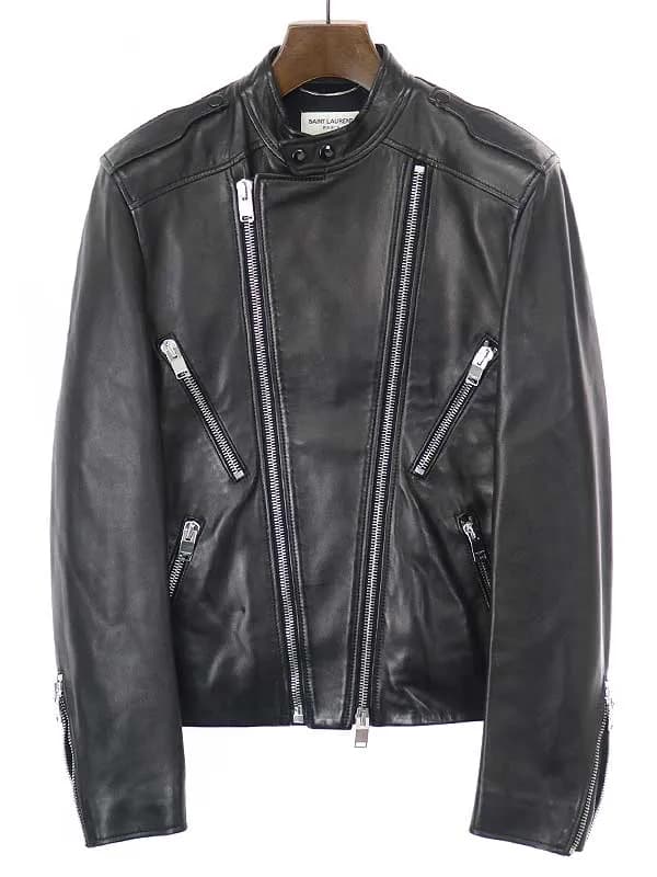 SAINT LAURENT サンローラン パリ 13SS ミリタリーレザーライダースジャケット