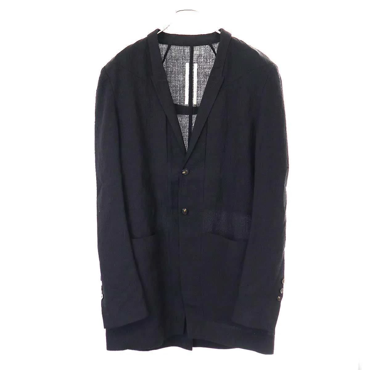 Rick Owens リックオウエンス 22SS Lido Single Breasted Blazer ウールリネンブレザーテーラードジャケット RU01B1723-SKX