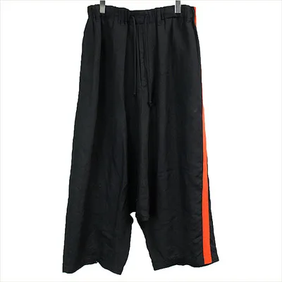 Yohji Yamamoto 16SS Yohji Yamamoto POUR HOMME Red Tape Side Band Trousers
