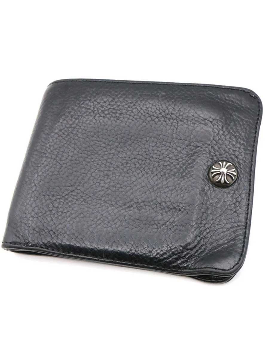 CHROME HEARTS クロムハーツ 1SNAP 1スナップ クロスボタンレザーウォレット