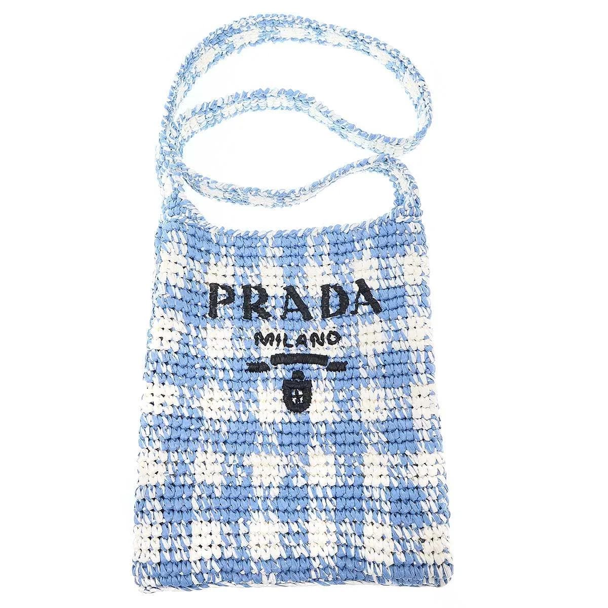 PRADA プラダ ラフィアショルダーバッグ 1BC184