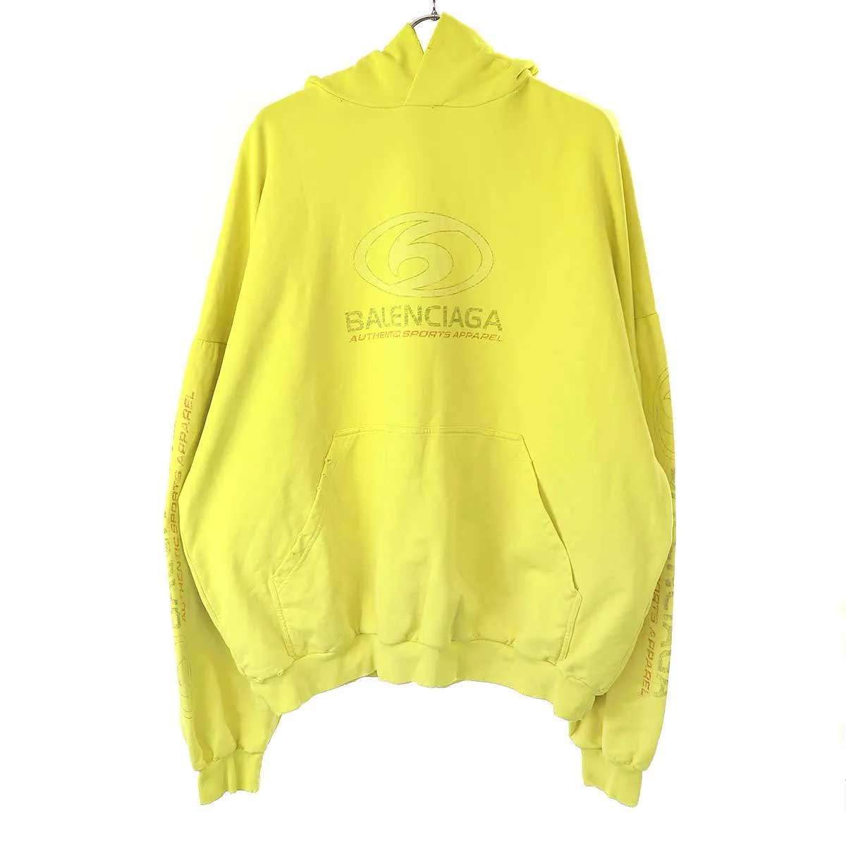BALENCIAGA バレンシアガ 24SS SURFER ROUND HOODIE ロゴプリントプルオーバー パーカー