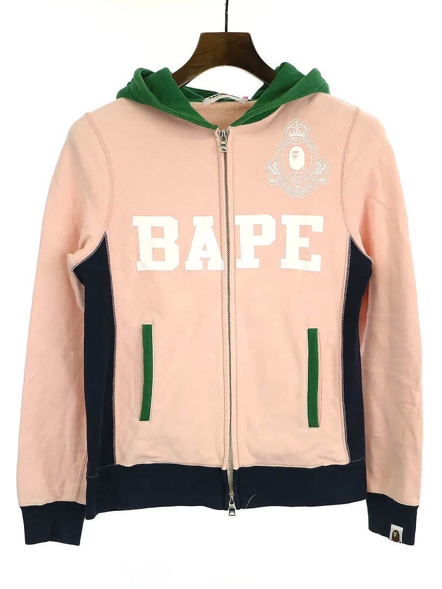 A BATHING APE ア ベイシング エイプ ジップアップスウェットパーカー