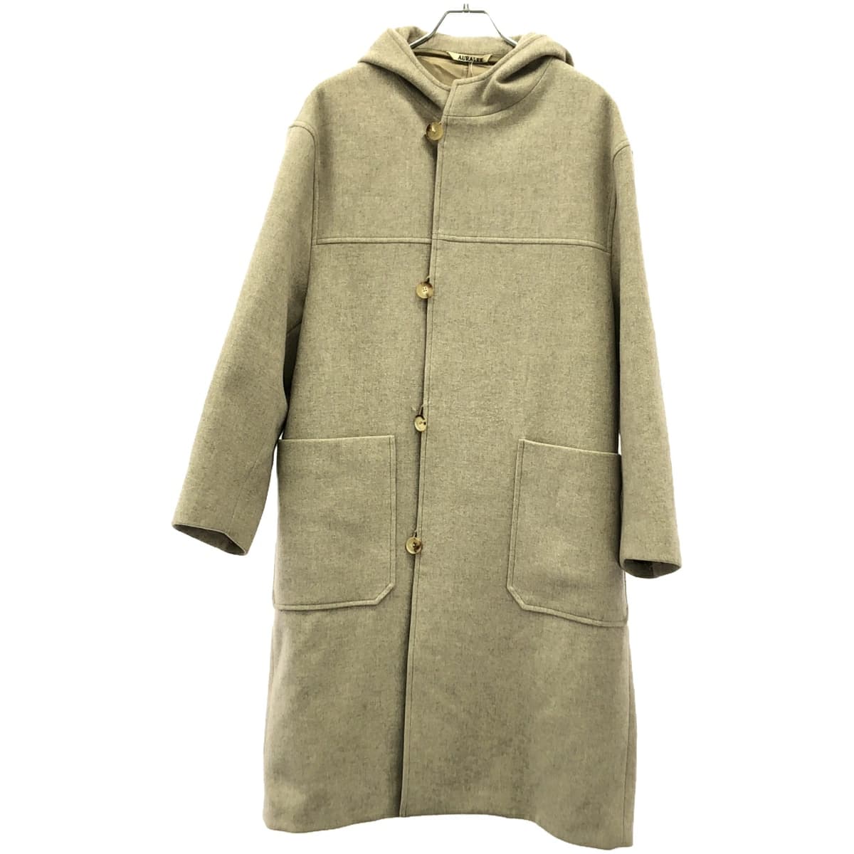 AURALEE オーラリー 20AW LIGHT MELTON HOODED COAT ライトメルトンフーデッドコート