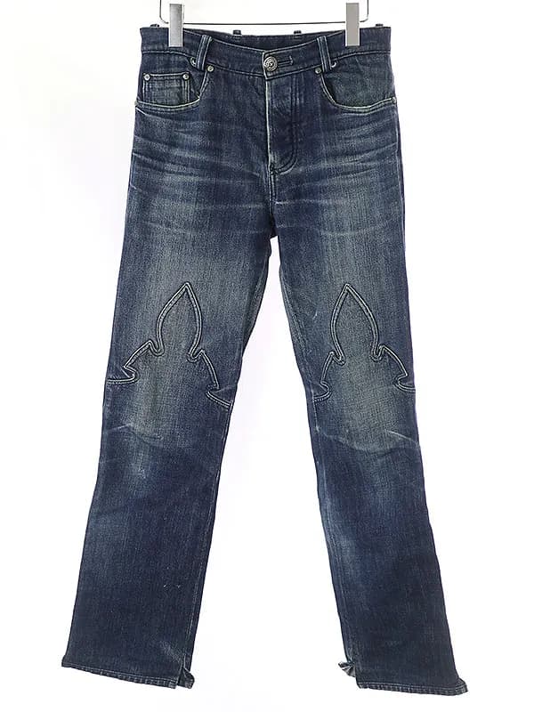 CHROME HEARTS クロムハーツ 初期 フレアニーデニムパンツ
