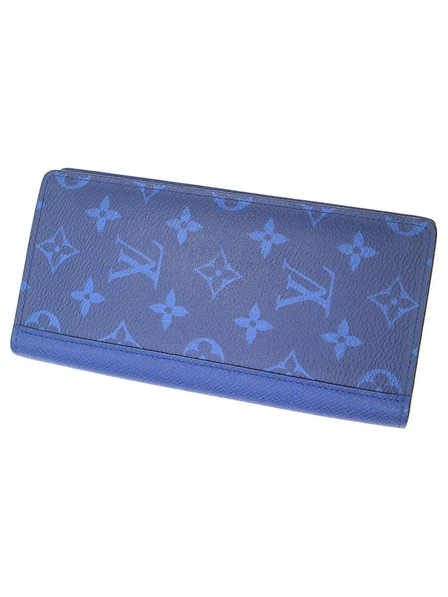 LOUIS VUITTON ルイヴィトン ポルトフォイユ・ブラザ ブルー ロングウォレット