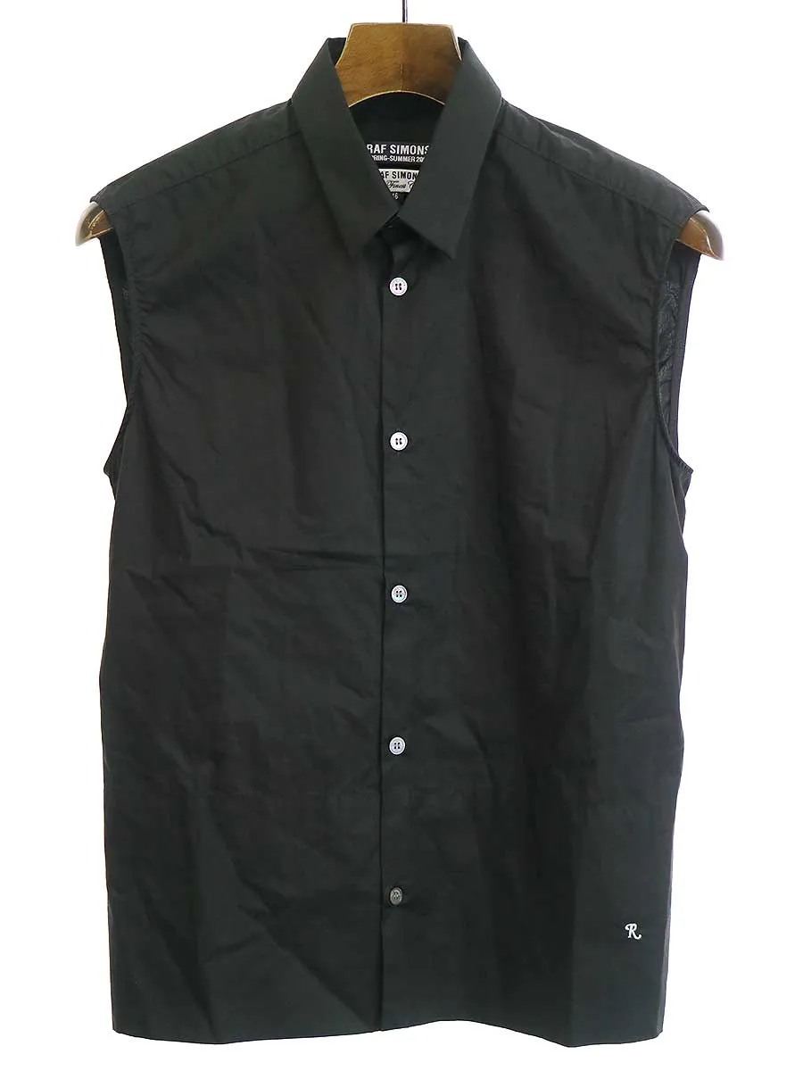 RAF SIMONS ラフシモンズ 09SS コットンノースリーブシャツ
