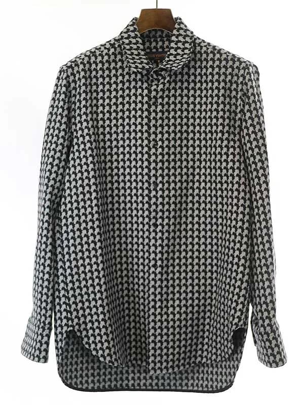 LOUIS VUITTON LOUIS VUITTON ルイヴィトン 19AW ウールポリエステルロングシャツ