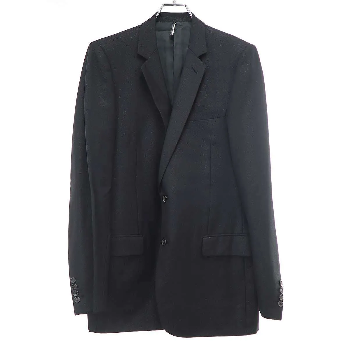 Dior HOMME ディオールオム 2004AW ウールラメ2Bテーラードジャケット&ラメスラックスパンツ セットアップスーツ