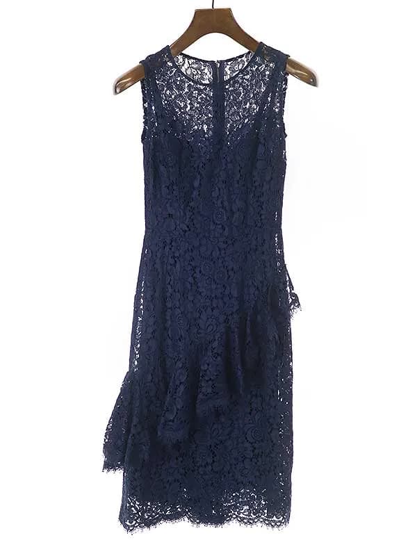 DOLCE&GABBANA ドルチェ&ガッバーナ フローラルレースドレスワンピース