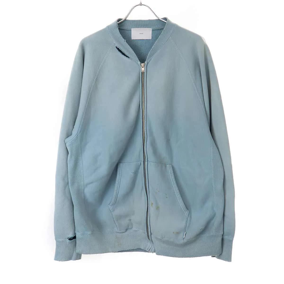 SUGARHILL シュガーヒル 24AW AGED ZIP-UP SWEAT SHIRT エイジング加工ジップアップスウェットブルゾン 2411300905