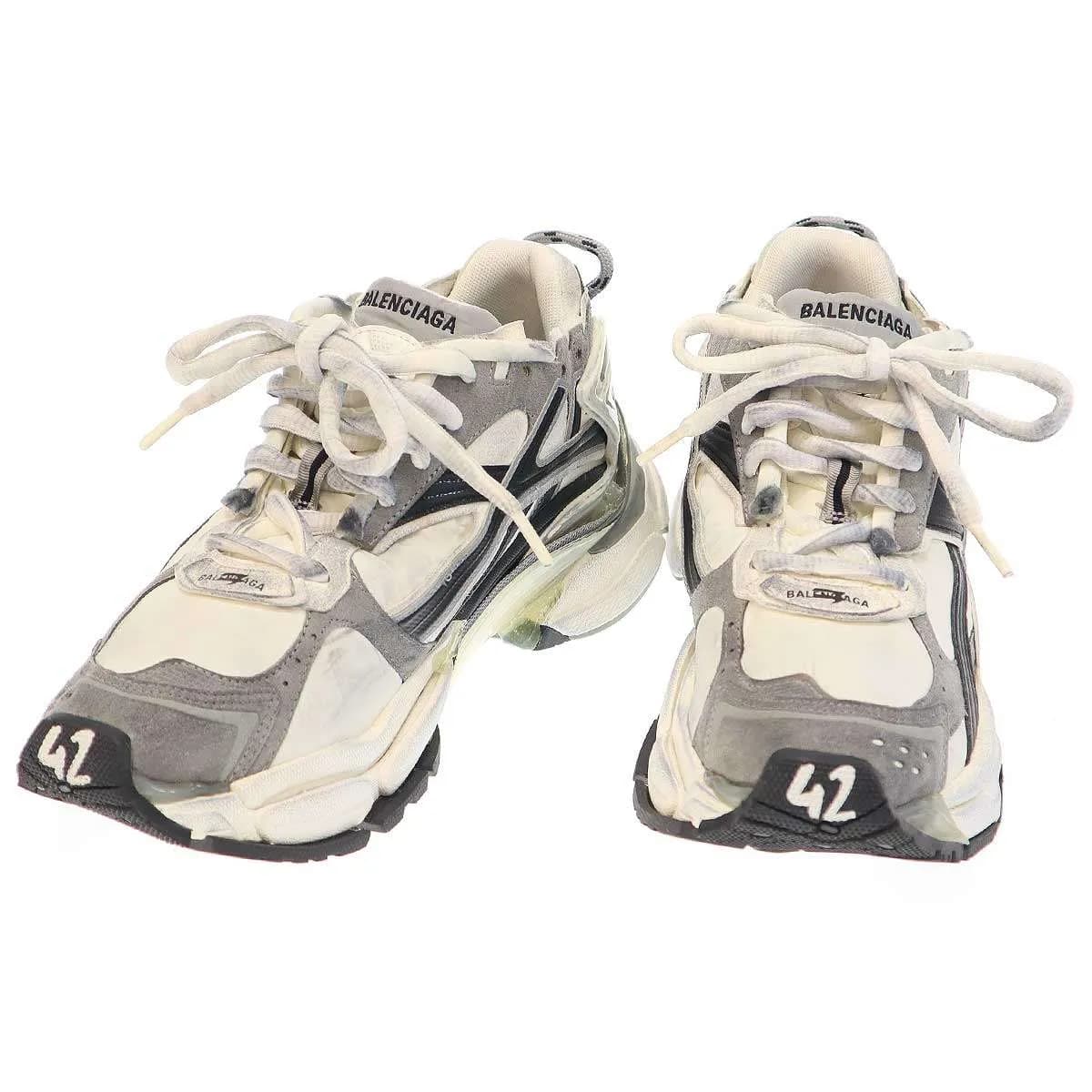 BALENCIAGA バレンシアガ Runner Sneakers ランナー ナイロンスエード デザインスニーカー 772774