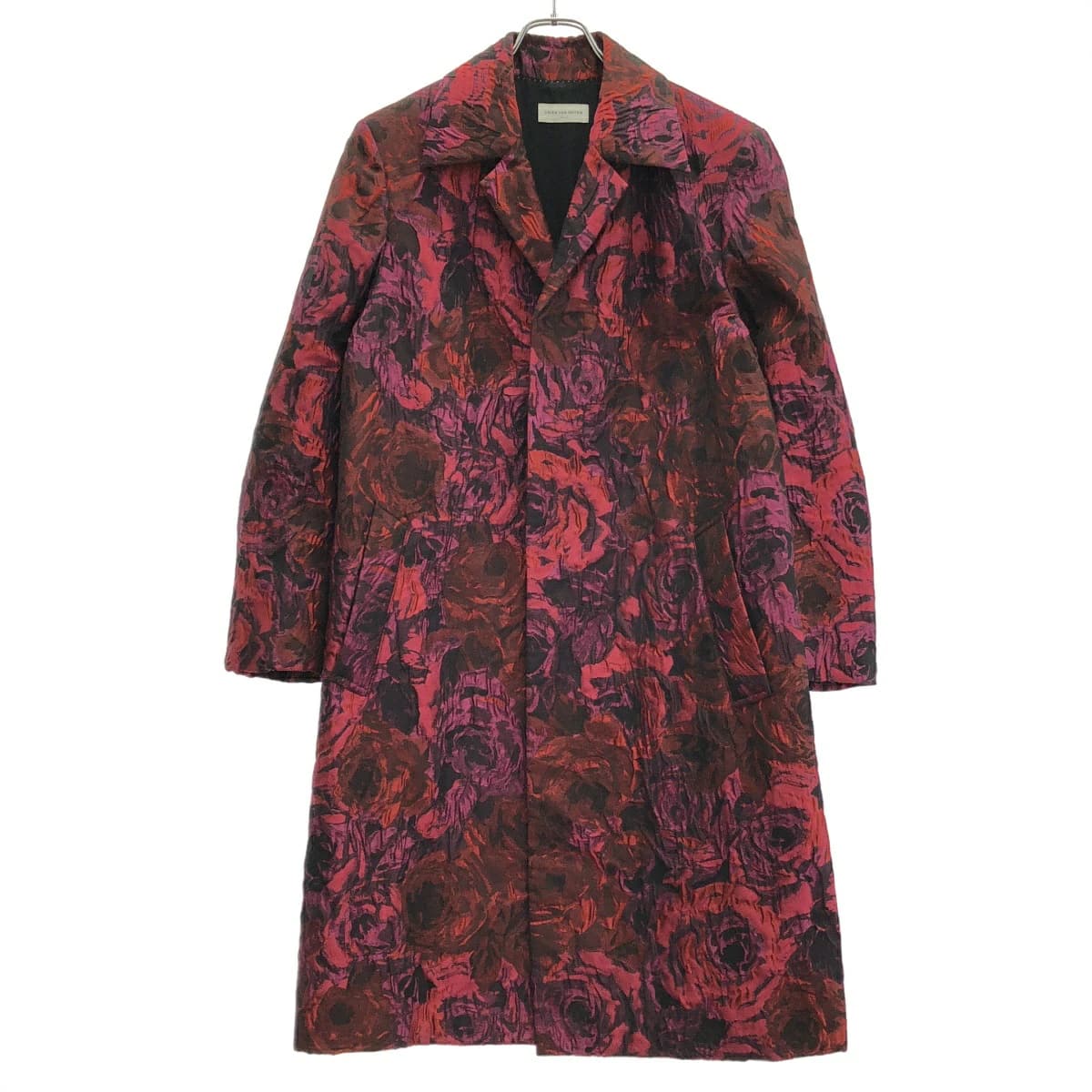 DRIES VAN NOTEN ドリスヴァンノッテン 21AW ローズジャガードチェスターコート