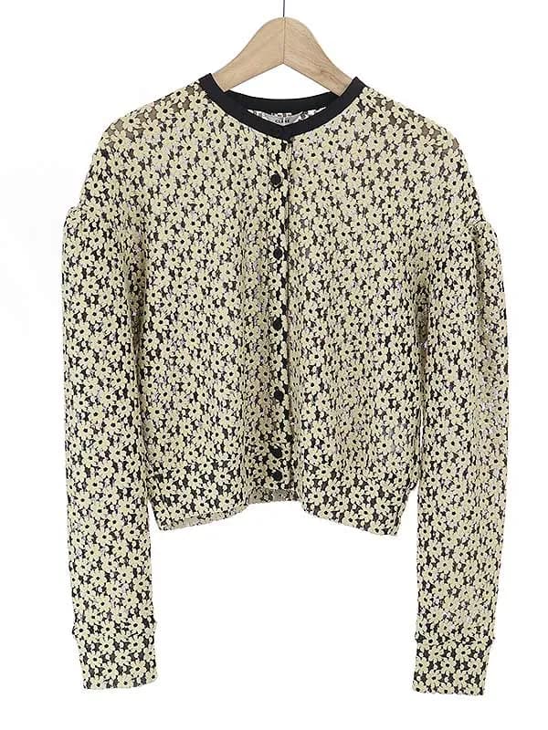 CLANE クラネ 22SS 3D FLOWER LACE CARDIGAN フラワーレースカーディガン