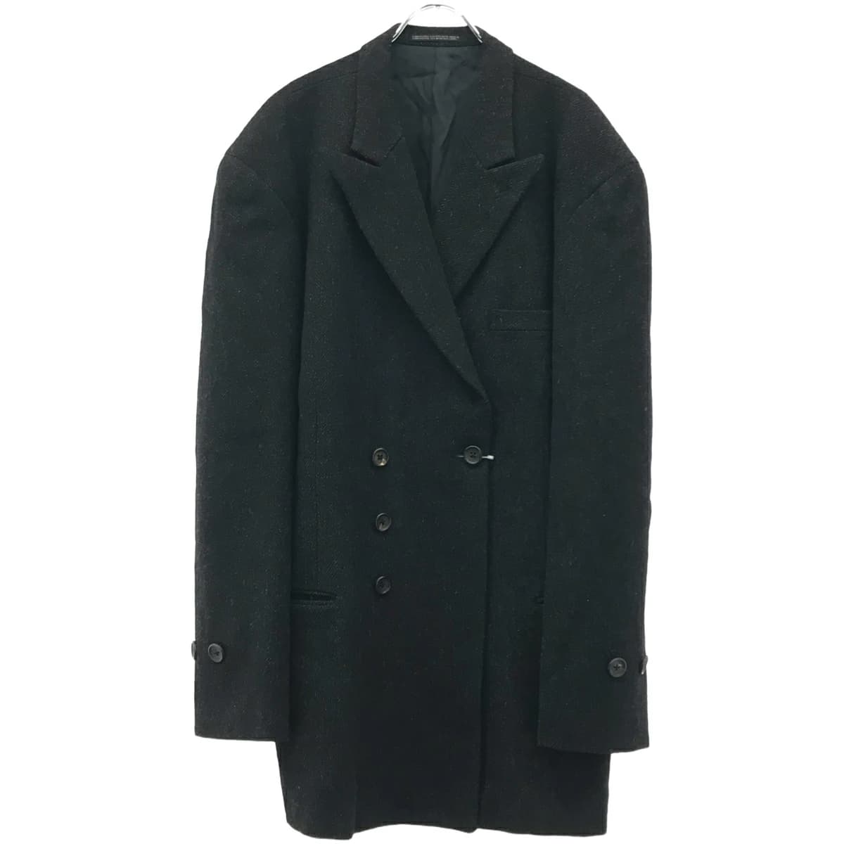 Yohji Yamamoto ヨウジヤマモト プールオム 80's ヘリンボーンツイードダブルジャケット