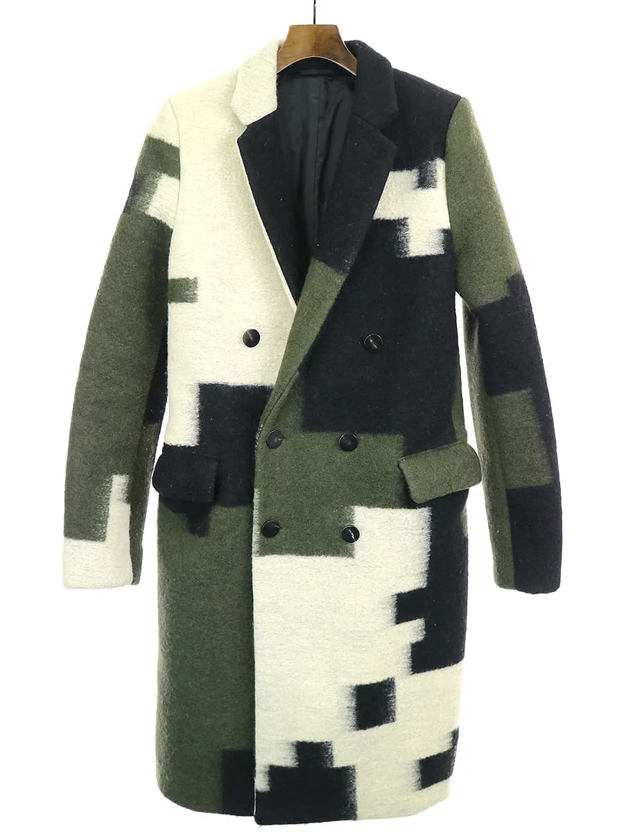 3.1 Phillip Lim 3.1 Phillip Lim 12AW LOOK2 デジタルカモメルトンウールダブルチェスターコート