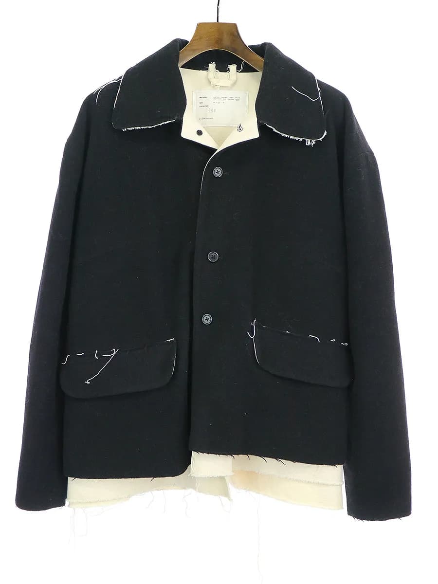 CAMIEL FORTGENS カミエルフォートヘンス 19AW short dress coat レイヤーショートジャケット