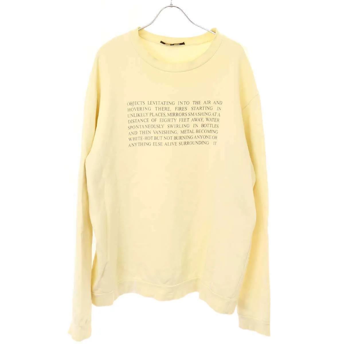 RAF SIMONS ラフシモンズ 2005AW Poltergeist メッセージプリントスウェットトレーナー