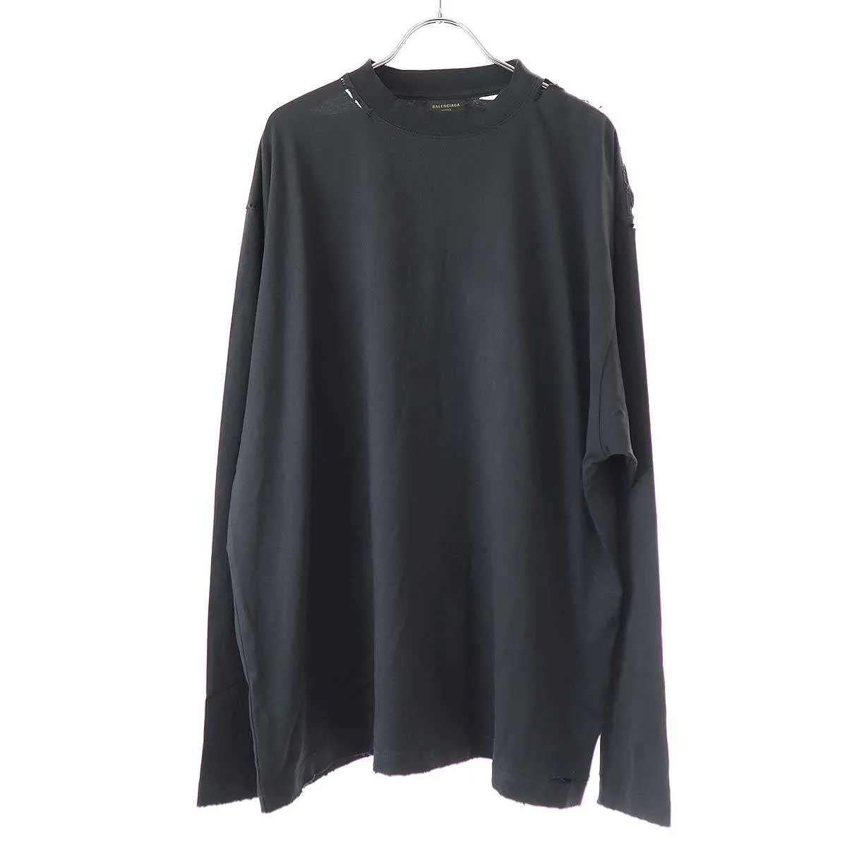 BALENCIAGA バレンシアガ 25SS セキュリティテープロゴ ロングスリーブTシャツ