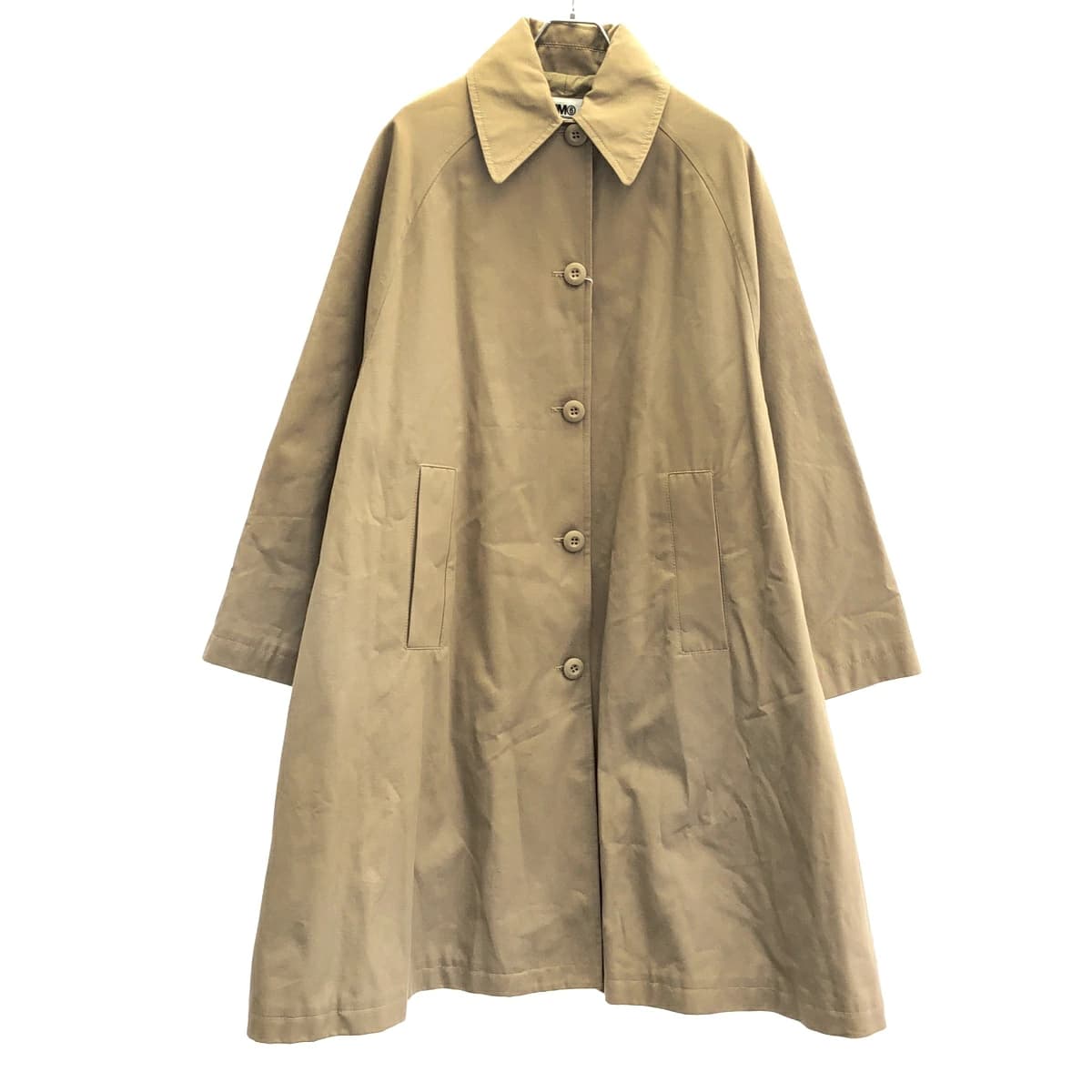 MM6 エムエムシックス メゾン マルジェラ 18AW コットンギャバジンオーバーサイズステンカラーコート S32AH0032