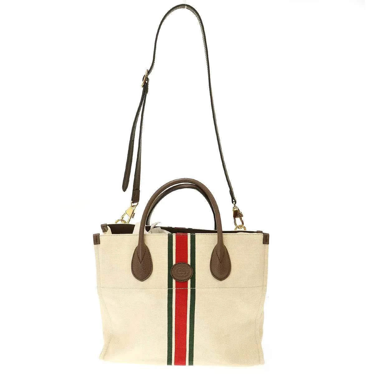 GUCCI グッチ シェリーライン フォールダブル 2WAYショルダートートバッグ